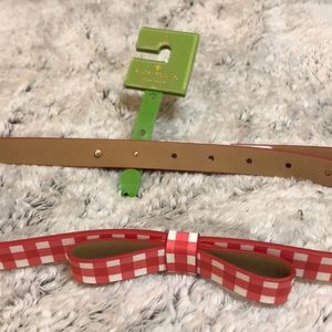 kate spade Other - NWT Kate Spade adorable red/ white belt with bow kate spade Other - NWT Kate Spade adorable red/ white belt with bow